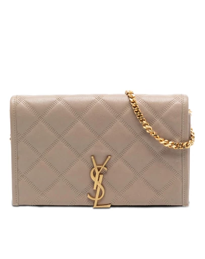 Pre-Loved by Azura Reborn - Pre-Loved Quilted Diamond Lambskin Becky Wallet on Chain