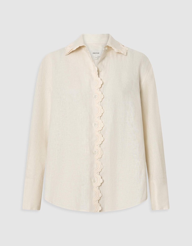 Oroton - Lace Trim Shirt