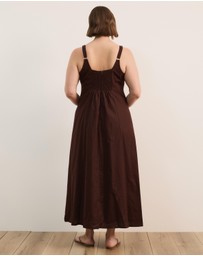 Atmos&Here Curvy - Pippa Sleeveless Linen Blend Midi Dress