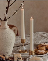 Black Blaze - Column Pillar Candle Duo