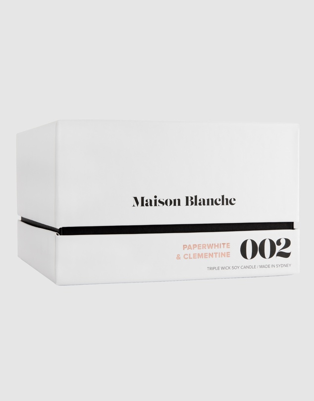 Maison Blanche - 002 Paperwhite & Clementine - Deluxe Candle