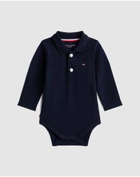Tommy Hilfiger - Pique Long Sleeve Polo Bodysuit Gift Set - Babies