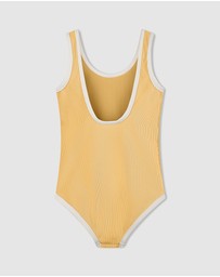 Zulu & Zephyr Mini - Mini Stripe Rib Scoop One Piece - Kids