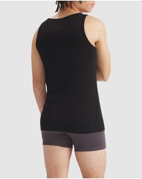 adidas Originals - 2 Pack Comfort Cotton Rib Tank Top
