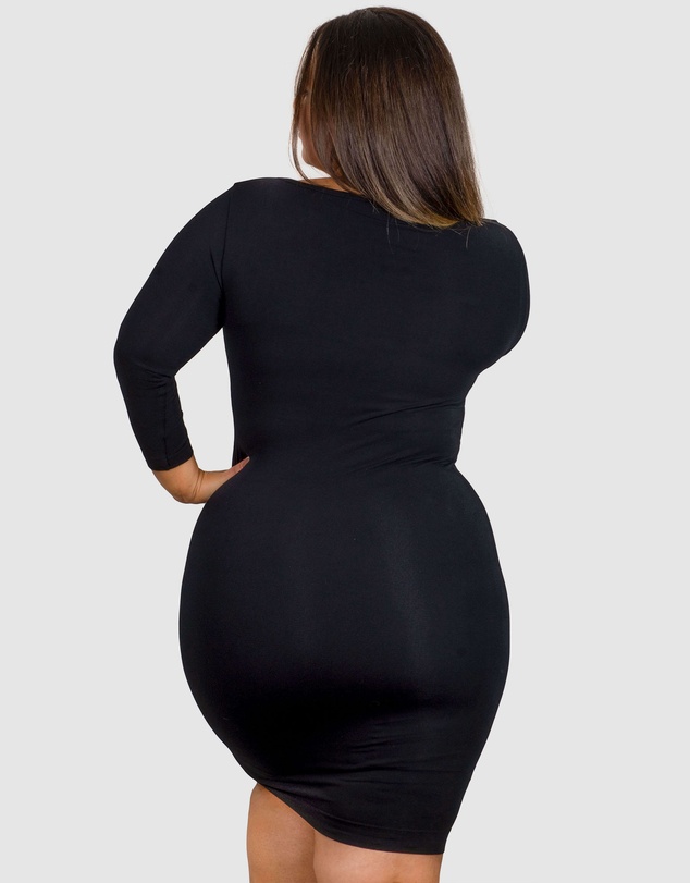 B Free Intimate Apparel - Plus Size Bamboo 3/4 Sleeve Dress