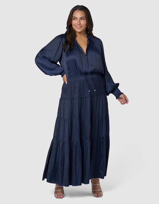 Pink Dusk by Curve Project - Glamorous Life Maxi Dress