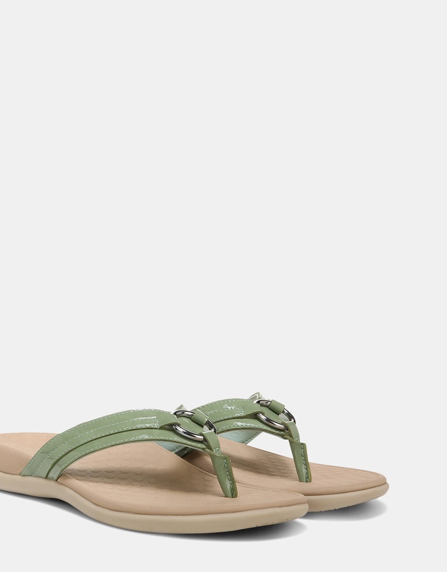 Vionic - Tide Aloe Toe Post - Agave Patent
