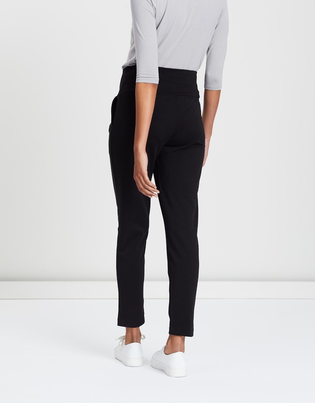 Angel Maternity - Maternity Soft Ponti Relax Fit Full Length Pants