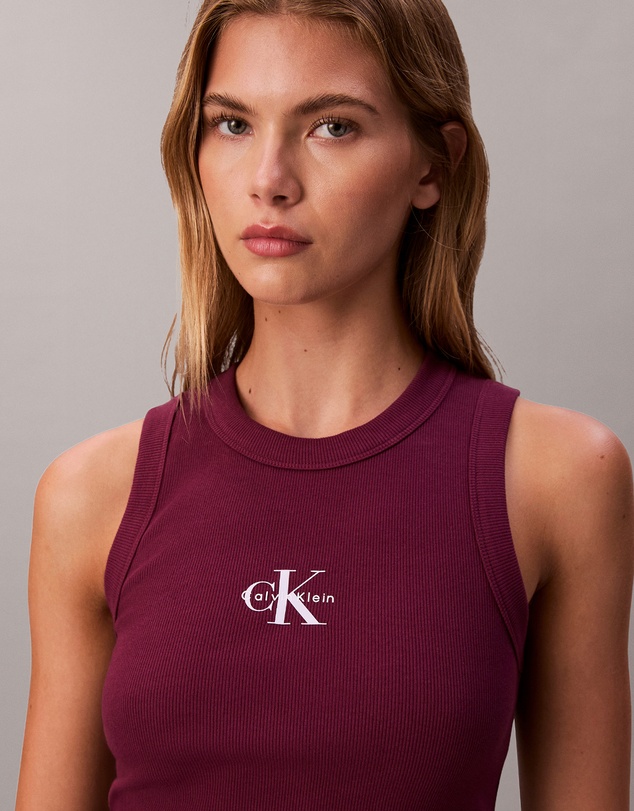 Calvin Klein Jeans - Monologo Rib Tank Top
