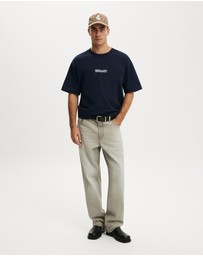 Cotton On - Box Fit Text T-Shirt