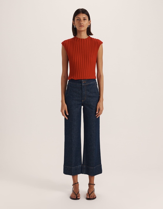 SABA - Ava Cropped Wide Leg Jean