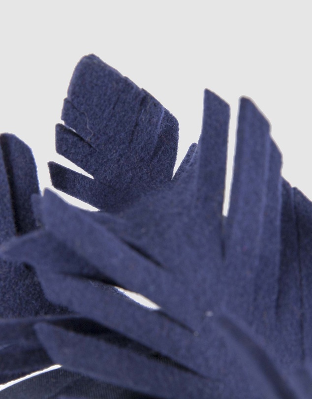 Max Alexander - Felt Navy Leaf Fascinator