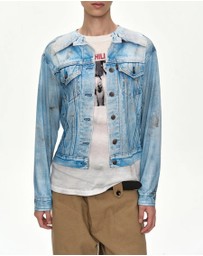 Andersson Bell - Denim Jacketed Trompe-LOeil L/S T-Shirt - Unisex