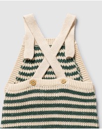Wilson & Frenchy - Organic Knitted Stripe Overalls - Babies