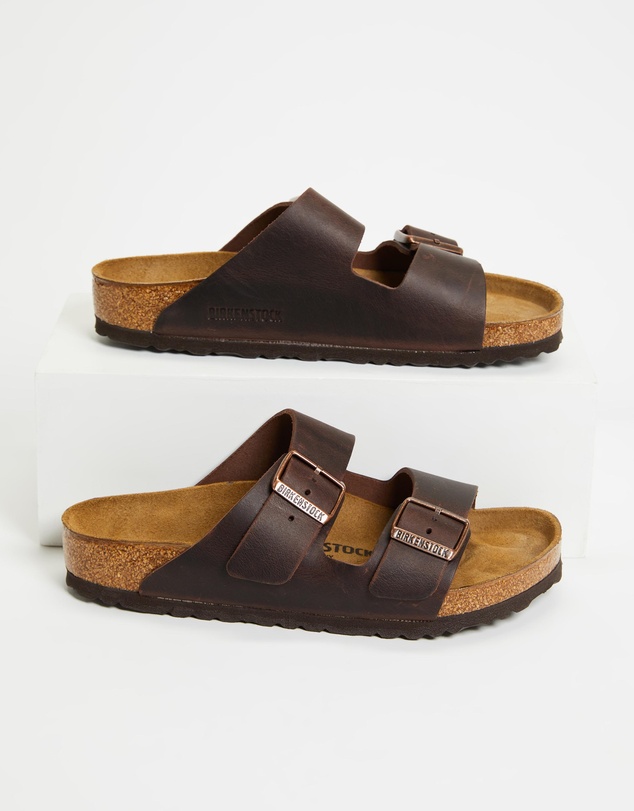 Birkenstock - Unisex Arizona Oiled Leather Regular Sandals
