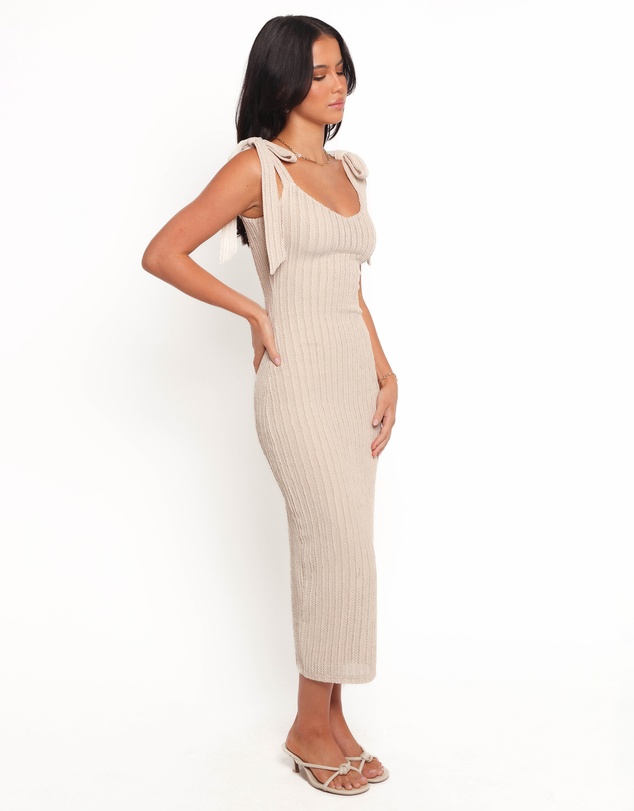Petal & Pup - Livia Midi Dress - Beige