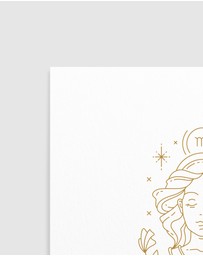 Olive et Oriel - Virgo Celestial Zodiac Art Print A3