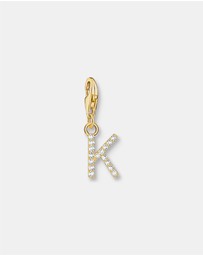 THOMAS SABO - Charm Pendant Letter K Gold Plated