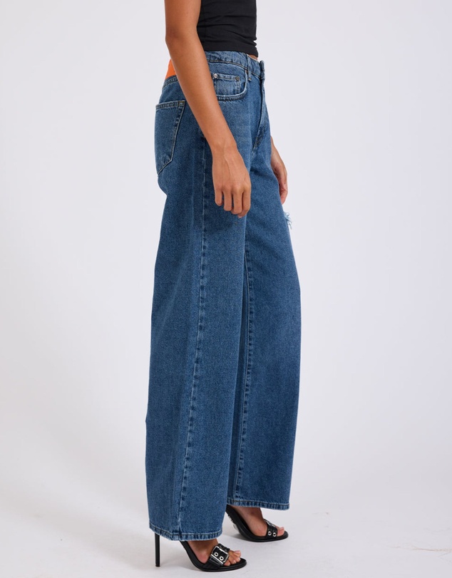ONE TEASPOON - Rosewood Jackson Mid Waist Wide Leg Jeans