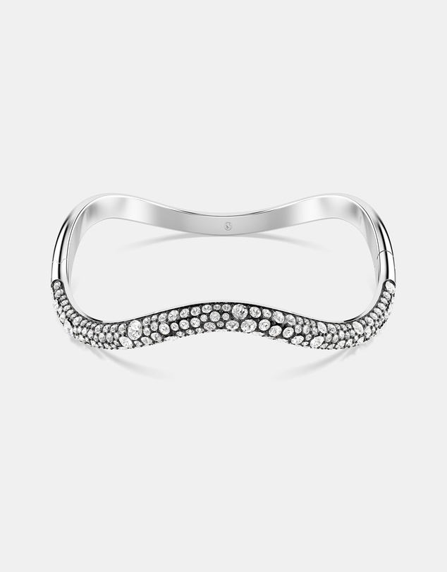 Swarovski - Sublima Bangle, Round Cut, White, Rhodium-Plated