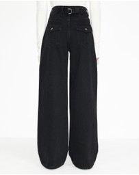Dazie - Berlin Cinch Waistband Baggy Jeans