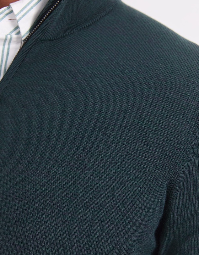 Sportscraft - Merino Quarter Zip Knit