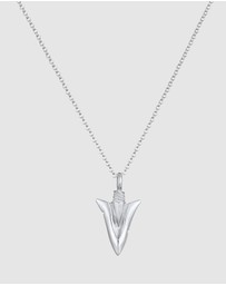 Kuzzoi - ICONIC EXCLUSIVE - Necklace Men Arrow Pendant Lace in 925 Sterling Silver