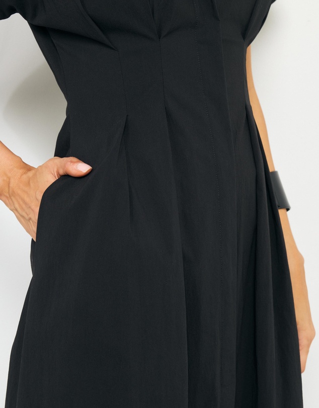 AERE - Tavie Cotton Midi Shirt Dress