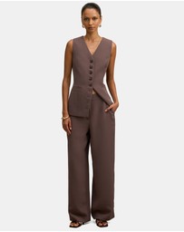 Forever New Petite - Dani Petite Tailored Straight Leg Pants
