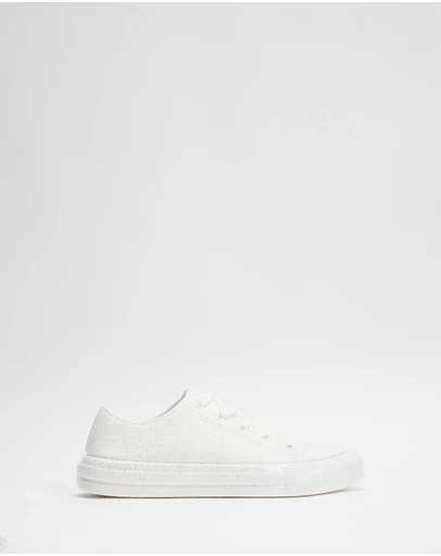 Holster - Connie EVA Sneakers - White Glitter - Unisex