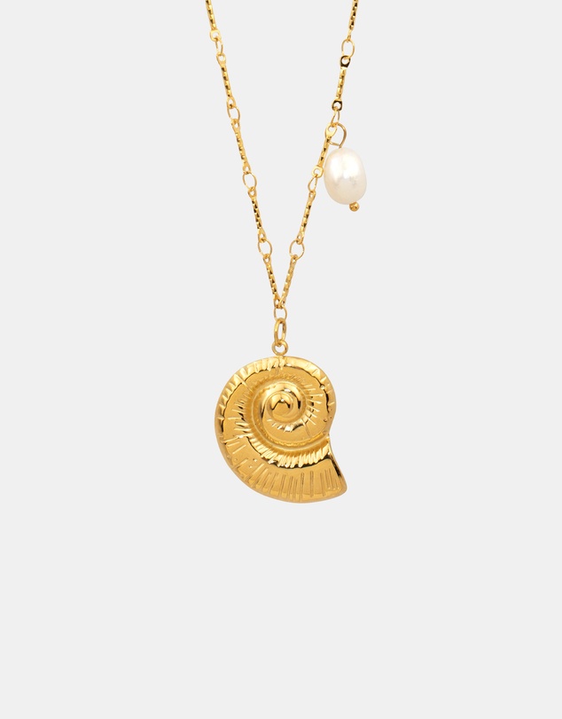 Zoe Olivia - Waterproof Freshwater Pearl and Shell Necklace