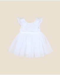 Bebe by Minihaha - Lace and Tulle Frill Dress With Bloomers - Babies