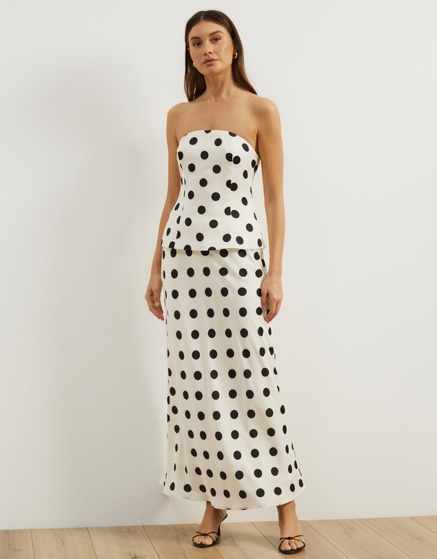 Atmos&Here - Felicity Polka Dot Strapless Top