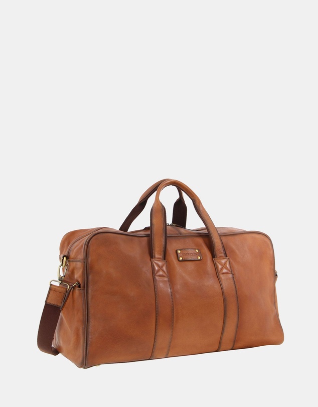 Pierre Cardin - Pierre Cardin Rustic Leather Business/Overnight Bag