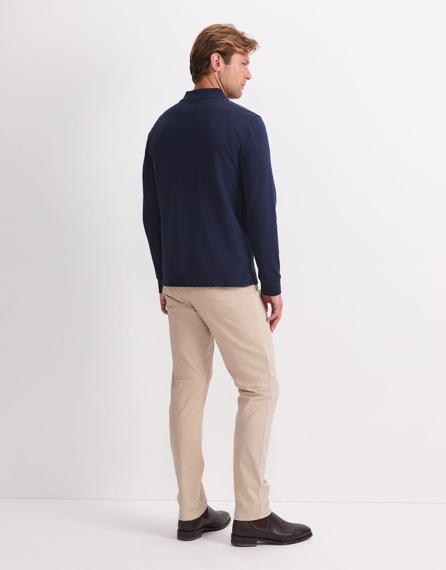 Sportscraft - Long Sleeve Sc Pique Polo