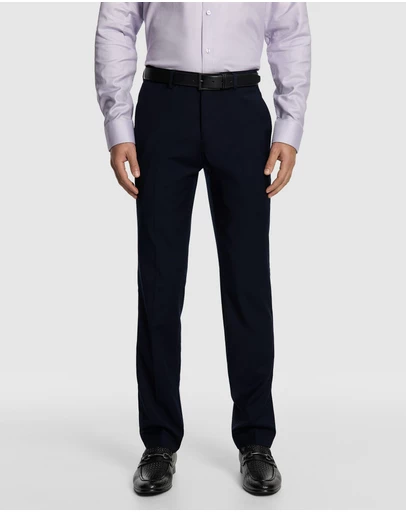 yd. - Atlas Wool Blend Slim Dress Pant