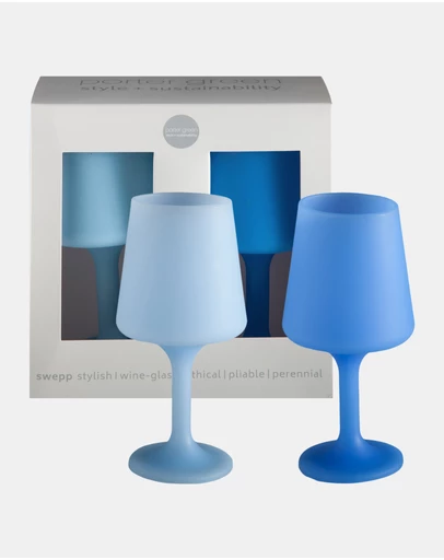 porter green - swepp silicone unbreakable wine glasses