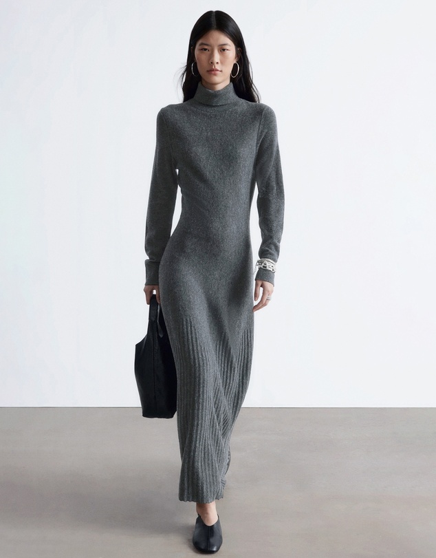 & Other Stories - Merino Wool Turtleneck Maxi Dress