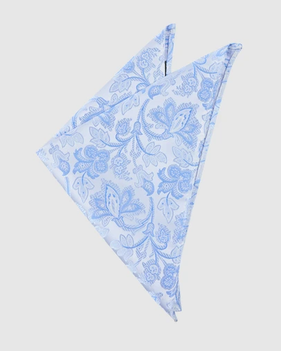 yd. - Elba Floral Pocket Square