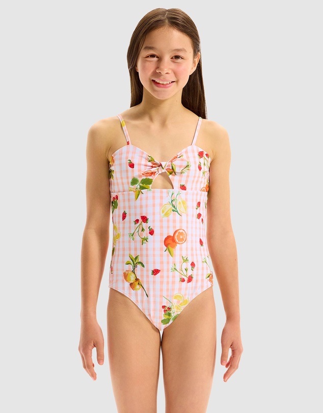Seafolly - Citrus Gingham One-Piece - Teens