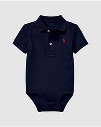 Polo Ralph Lauren - Soft Cotton Polo Bodysuit - Babies