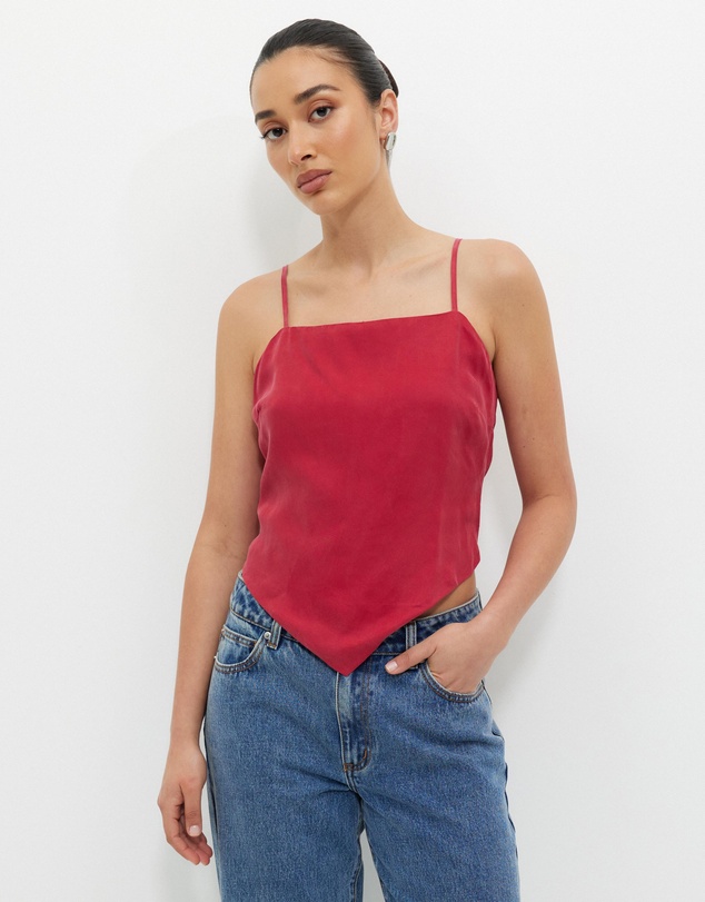 Calli - Cupro Scarf Top