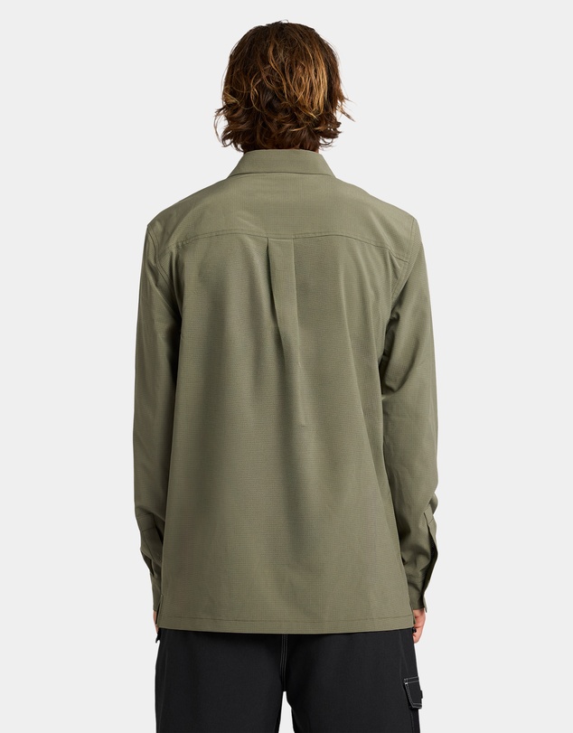 Quiksilver - Mens Longline Performance Long Sleeve Shirt