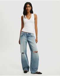 Cotton On - Low Rise Straight Jeans