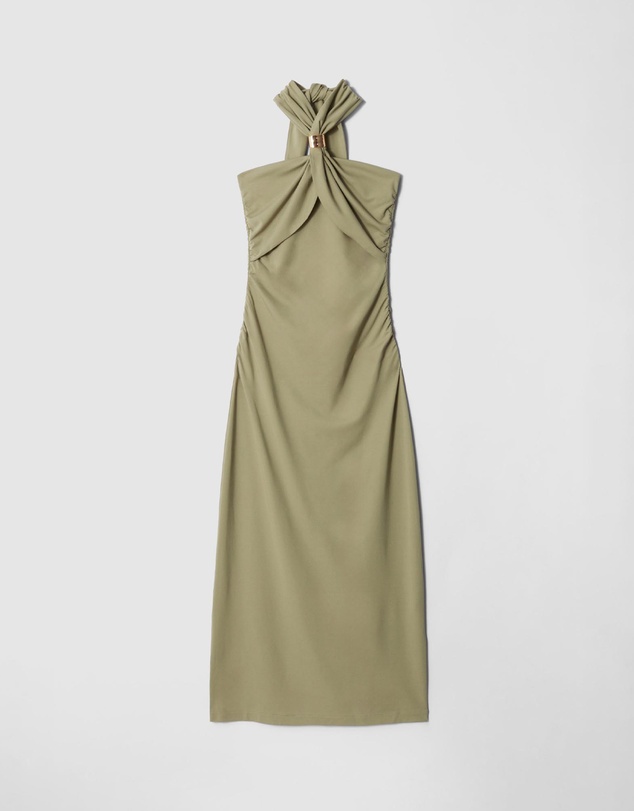 & Other Stories - Halterneck Midi Dress