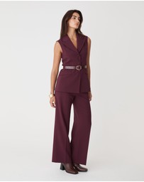 Forcast - Nikki Long Collared Vest