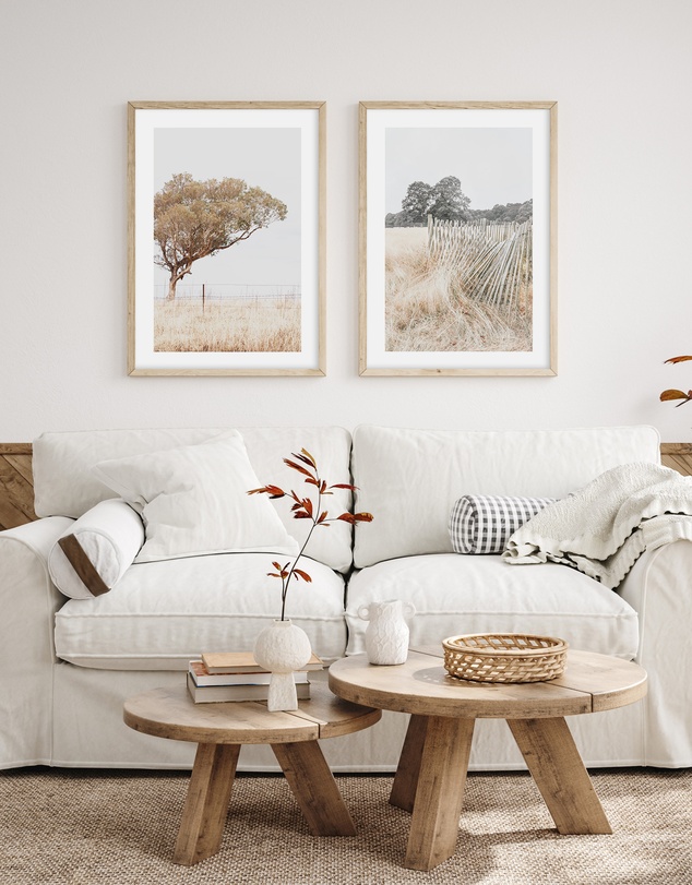 Olive et Oriel - Walk in the Fields Art Print