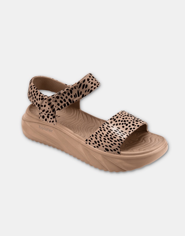 Holster - Cloudsafari EVA Wedge Sandals - Natural Cheetah - Womens