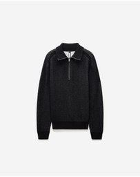 Calibre - Quarter Zip Merino Wool Sweater Black
