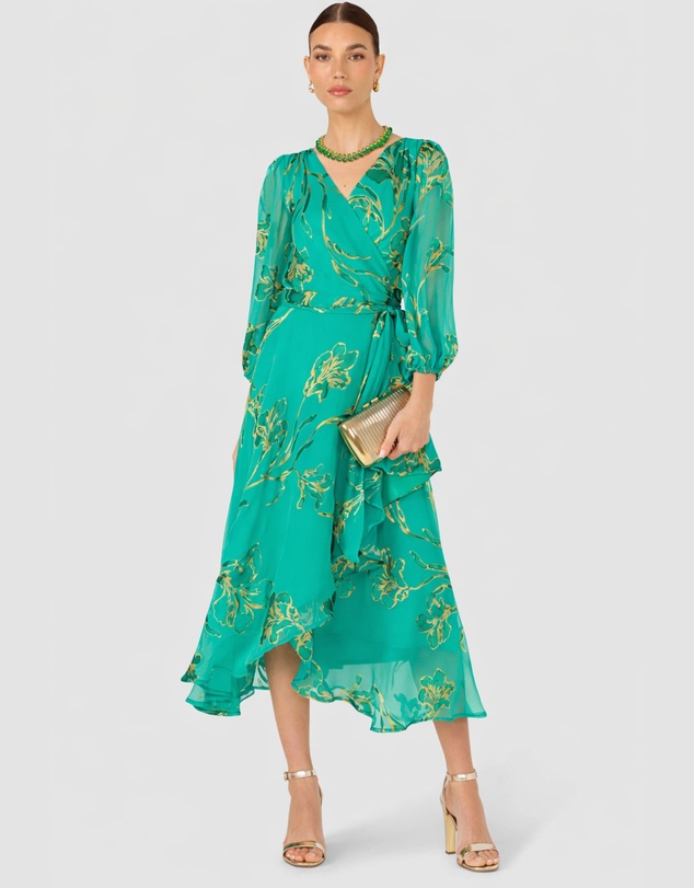 SACHA DRAKE - Lorelei Wrap Midi Dress